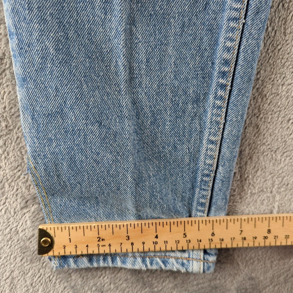 Vintage 90s Levis Jeans Size 14 (Fits 28x33) Blue Light Wash Straight Orange Tab - Picture 10 of 14